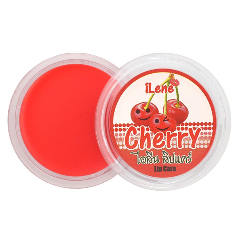 iLene Cherry Natural Lip Care Balm - Moisturizer 10g (Pack of 8)