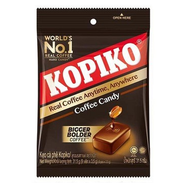 Kopiko Coffee Candy 31.5g - Pack of 12 Bags (6 Pieces Each)