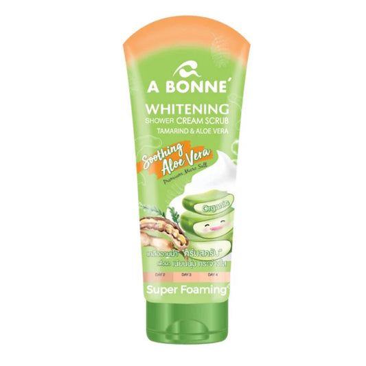 A Bonne' - Crème de Douche Gommante Éclaircissante Tamarin & Aloe Vera 350ml.