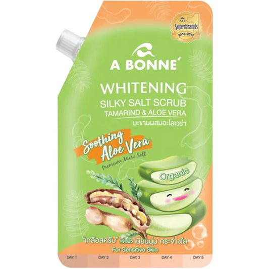 A Bonne' - Gommage au sel soyeux blanchissant Tamarin et Aloe Vera 350 ml.