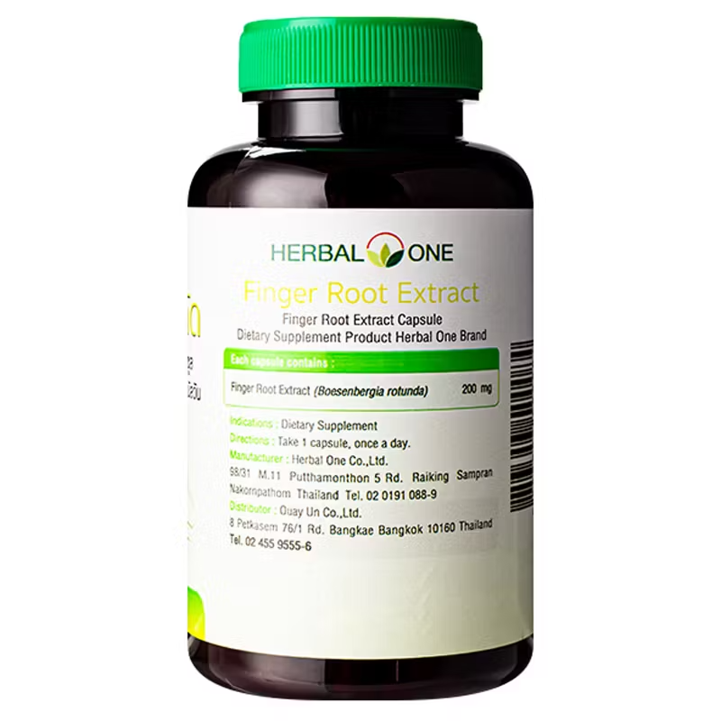 Herbal One Finger Root (Auean Krachai) Extract - 60 Capsules
