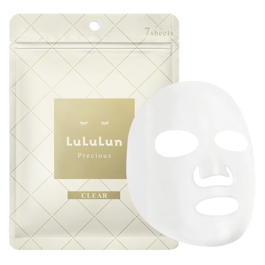 Lululun Precious Clear Face Mask – Hydrating & Brightening (7 Sheets)