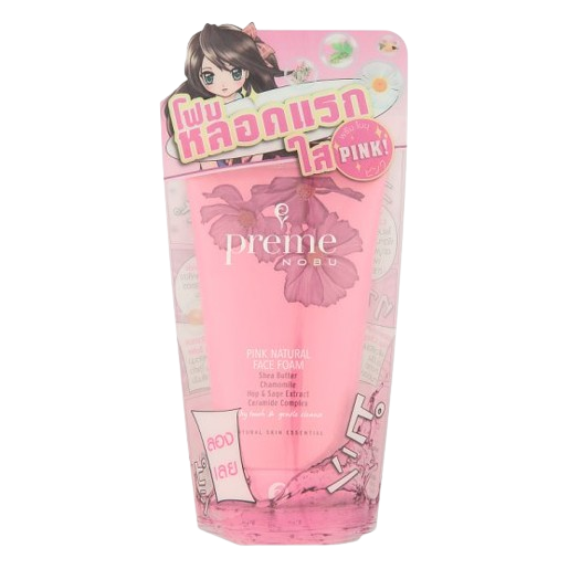 Preme Nobu Pink Natural Face Foam - Gentle Cleansing for All Skin Types