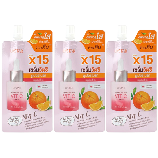 U-Star - Bye Bye Dark Spot Vit C Serum 8g. (Pack of 3)