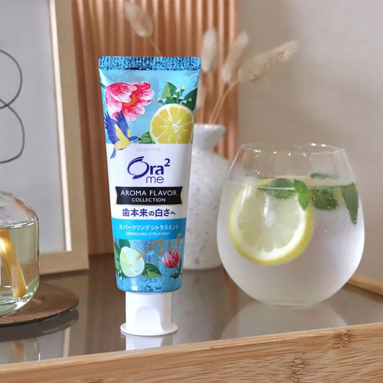 Ora2 Me Aroma Sparkling Citrus Mint 130g - Refreshing Oral Care