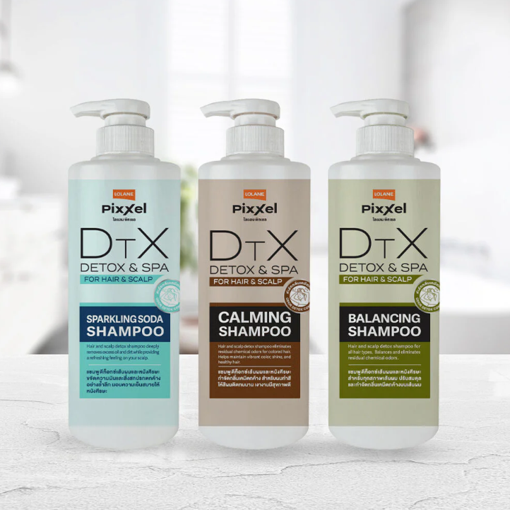 Lolane Pixxel Detox & Spa Balancing Shampoo 550ml - Purify and Revitalize Your Hair