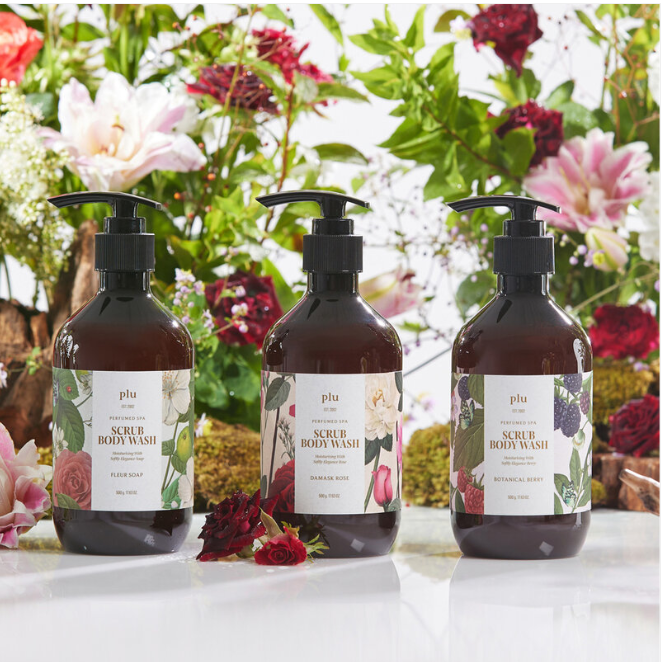 Plu Perfumed Spa Body Wash Botanical Berry 500g - Luxurious & Refreshing