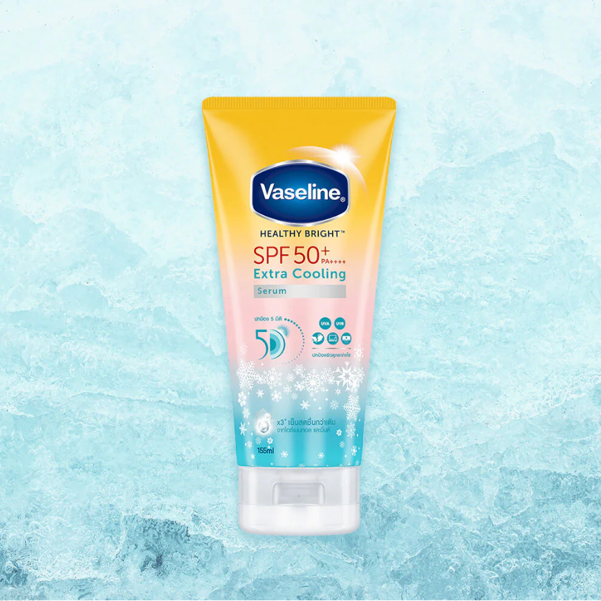 Vaseline Healthy Bright SPF50+ PA++++ Cooling Serum 155ml - Brightening & Refreshing