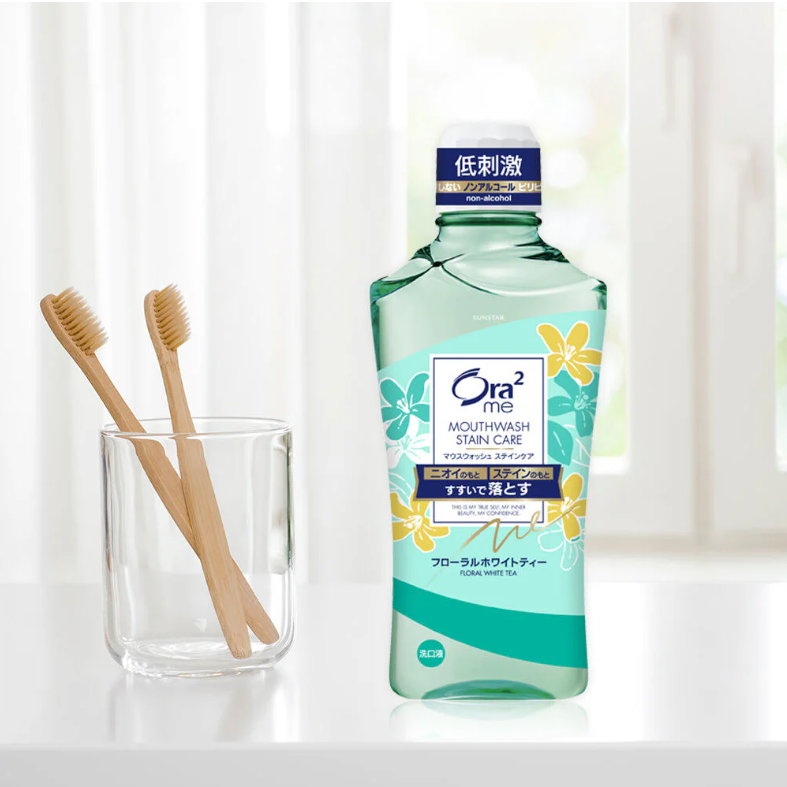 Ora2 Me Mouthwash with Stain Care & Floral White Tea 460ml