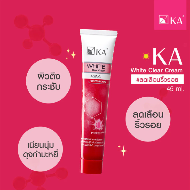 KA White Clear Anti-Aging Cream 45g - Professional Formula