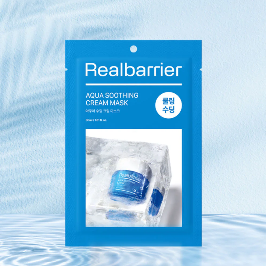 Real Barrier Aqua Soothing Cream Mask - 30ml (Pack of 10)