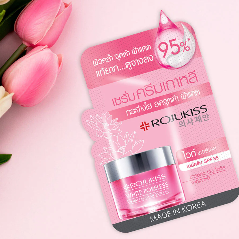 Rojukiss White Poreless Day Cream SPF35/PA+++ - 8ml Pack