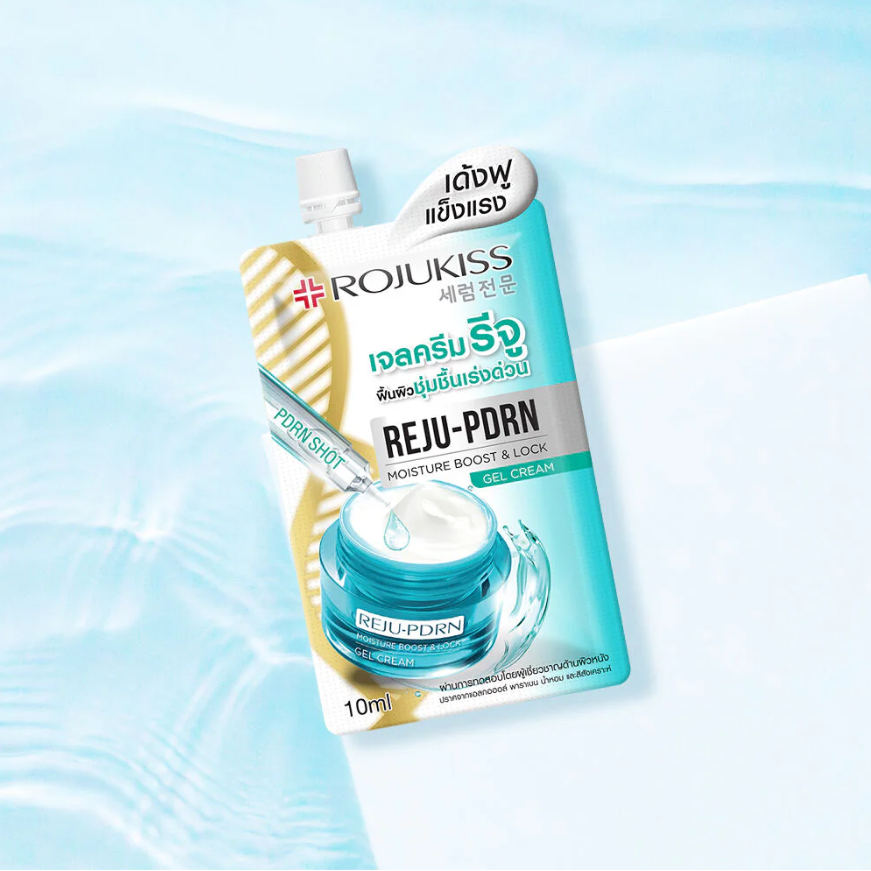 Rojukiss Reju-PDRN Moisture Boost & Lock Gel Cream – 10ml (Pack of 6)