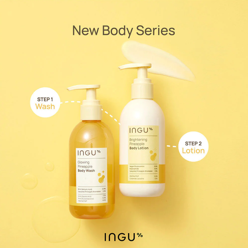 INGU Pineapple Body Wash for Radiant, Glowing Skin 250ml