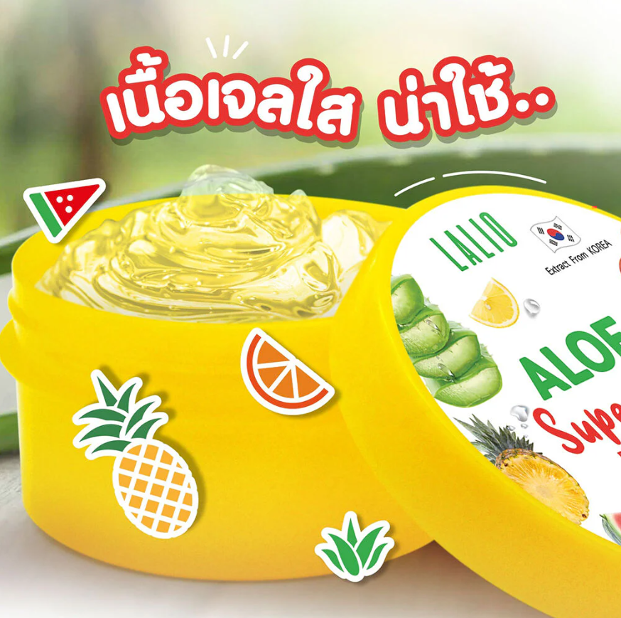 Lalio Aloe Plus Superfruit Brightening Gel 80ml – Hydrating & Skin-Refining