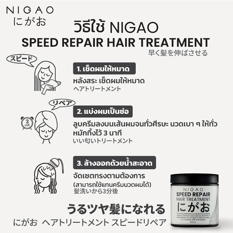 Nigao Speed Repair Hair Treatment 500ml – Intensive Hair Care Solution
