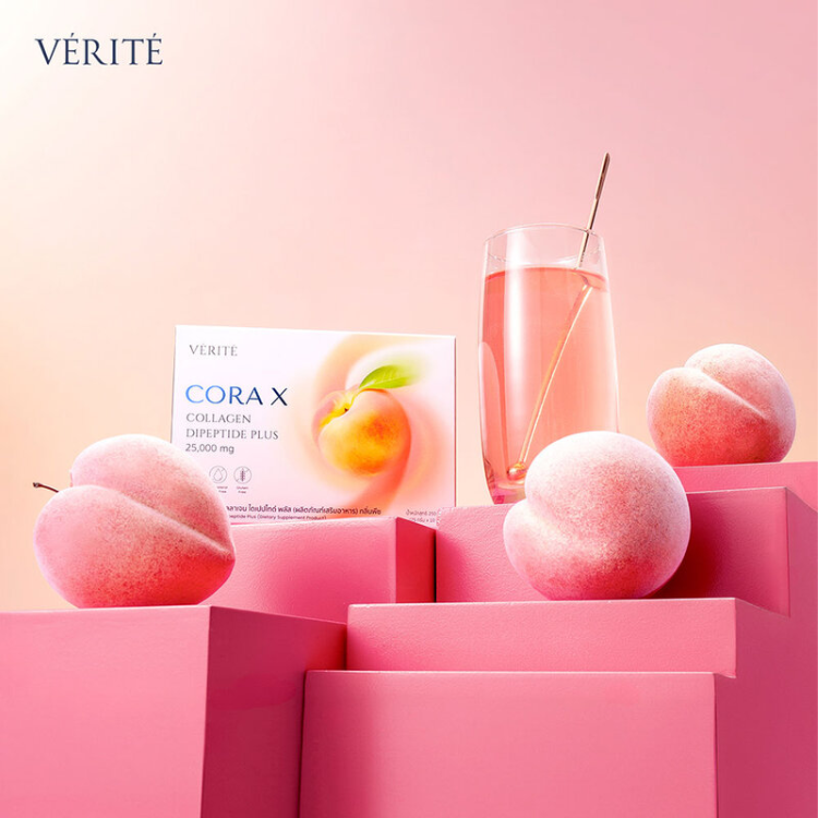 Verite - Cora X Collagen Dipeptide Plus Dietary Supplement Product 25g. (Box of 10 Sachets)