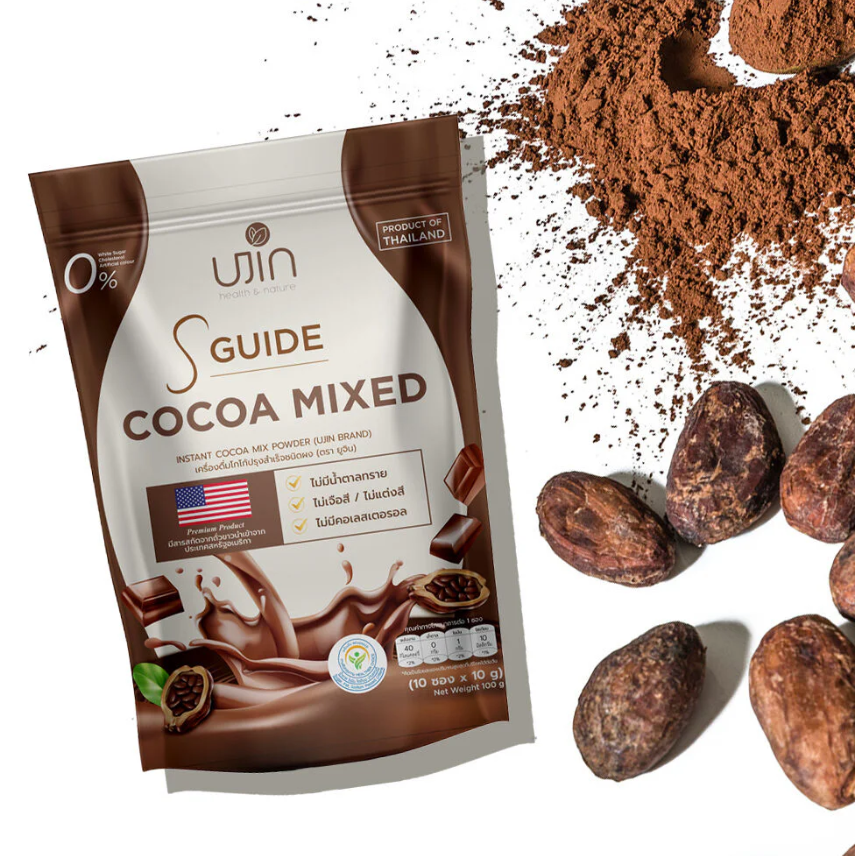 Ujin S Guide Instant Cocoa Mix Powder - 10g x 10 Sachets