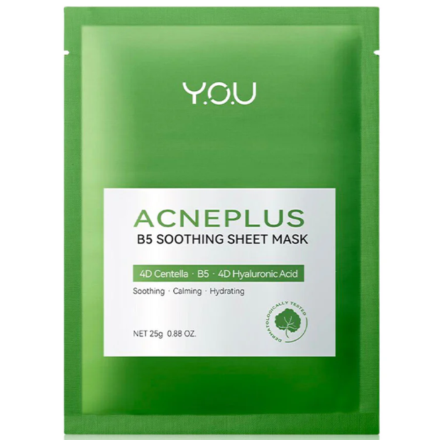 Y.O.U - AcnePlus B5 Soothing Sheet Mask 25g. (Pack of 6)
