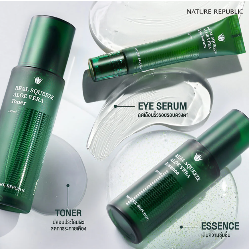 Nature Republic Real Squeeze Aloe Vera Toner 150ml – Deep Hydration & Soothing Relief