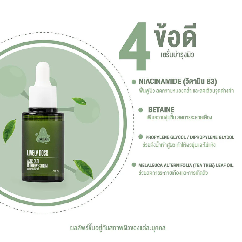 Nakiz Lively Nose Acne Care Intensive Serum – 30ml for Clearer Skin