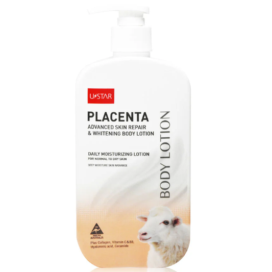 U-Star - Placenta Advanced Skin Repair & Whitening Body Lotion 400g.