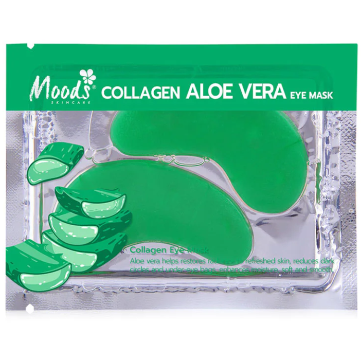 Moods Skin Care - Collagen Aloe Vera Eye Mask 6g. (Pack of 6 pairs)