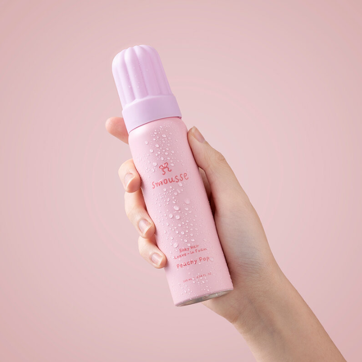 Smousse Silky Hair Leave-In Foam Peachy Pop 100ml - Nourishing & Lightweight