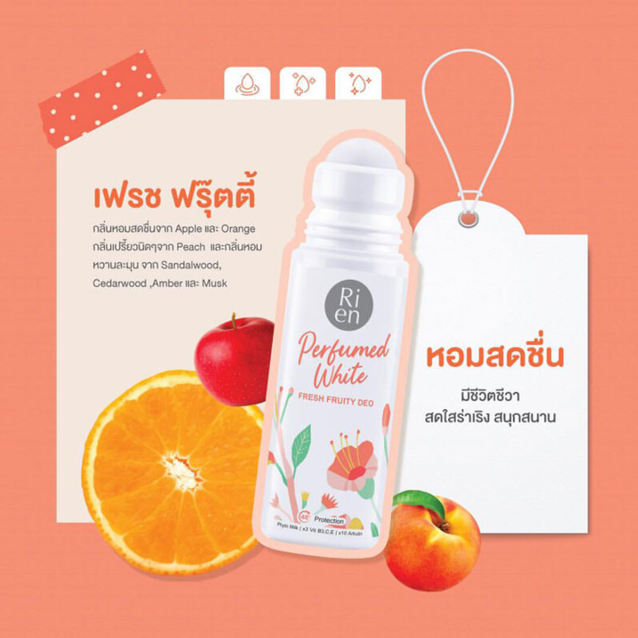 Ri en Perfumed White Fresh Fruity Deodorant 30ml – Long-Lasting, Natural & Gentle