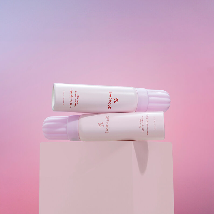 Smousse Silky Hair Leave-In Foam with Marshmallow & Vanilla Scent 100ml