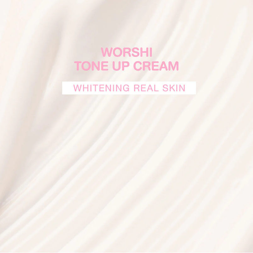Worshi Tone-Up Whitening Cream SPF50+ PA++ 65g - Brighten & Protect