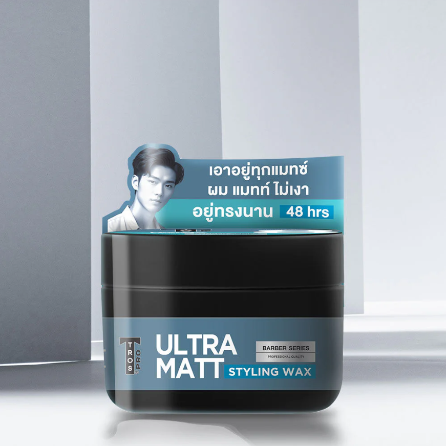 TROS Pro Hair Wax Ultra Matte 50ml – Strong Hold & Natural Finish