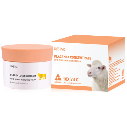 U-Star - Placenta Concentrate Vit C Super Whitening Cream 100g.