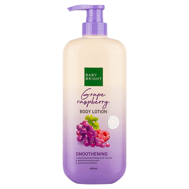 Baby Bright Grape & Raspberry Body Lotion 450ml - Nourishing and Gentle