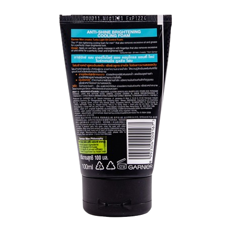 Garnier Men Turbo Light Oil-Control Cooling Foam 100ml