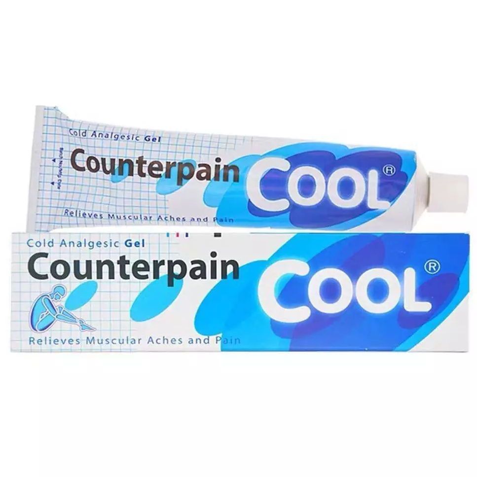 Counterpain Warming Analgesic Gel 120g & Cool Cold Analgesic Balm 120g - Pack of 2 - Made in Thailand