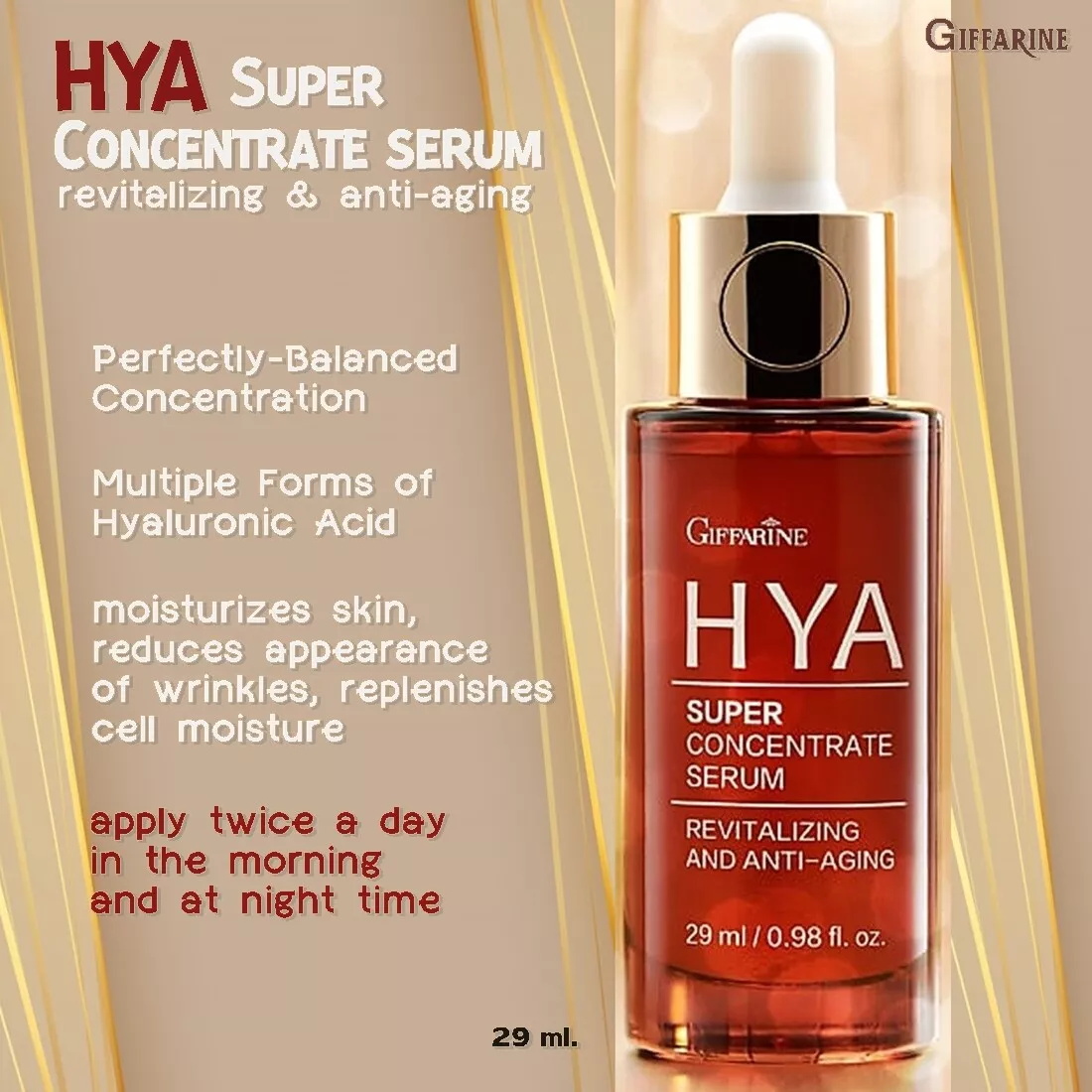 Giffarine Hiya Super Concentrate Serum 29ml for Brightening & Hydration