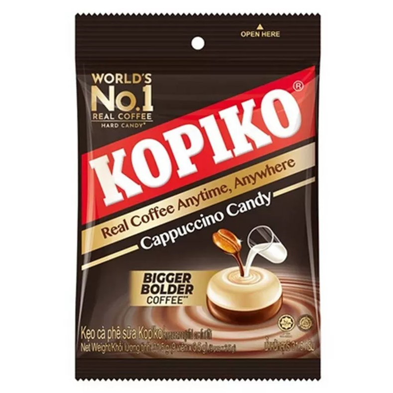 Kopiko Coffee & Cappuccino Candy Mix - 3 Packs of 9 Pieces (Total 27 candies)