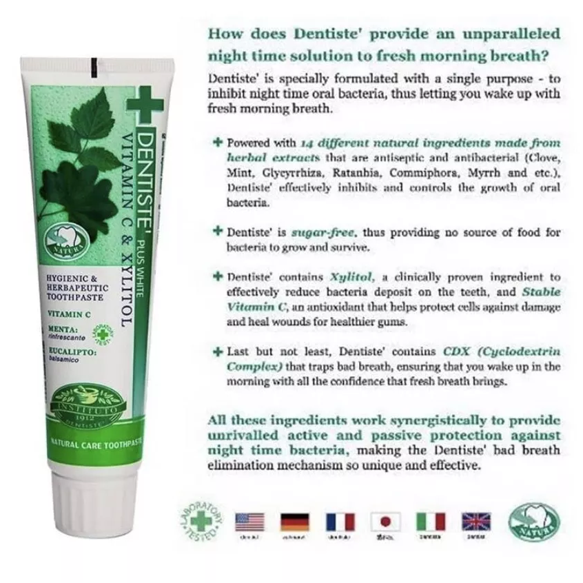 Dentiste Plus White Vitamin C & Xylitol Toothpaste 100g – Brighten & Protect Your Smile
