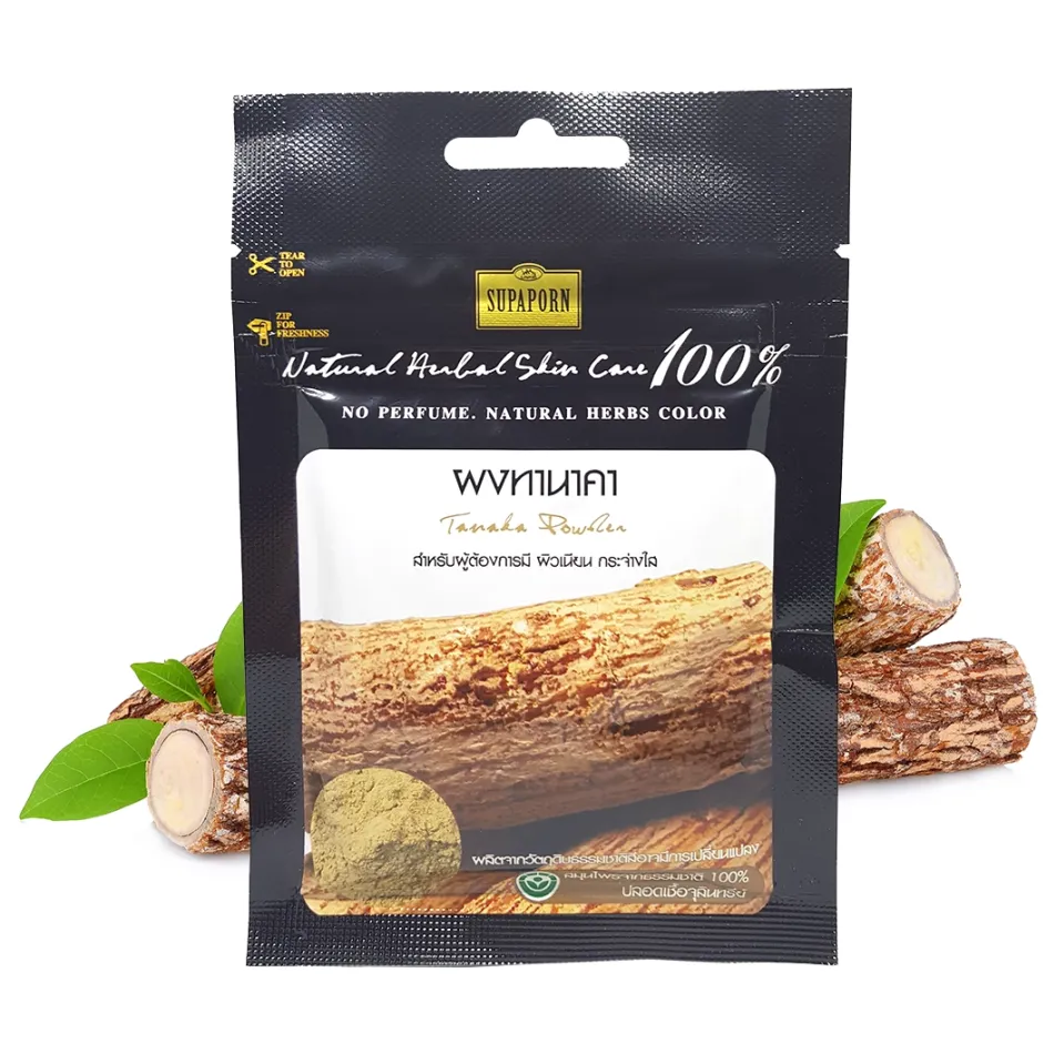 Supaporn Thanaka Powder 20g - Pack of 6 | Natural Thai Herbal Skincare