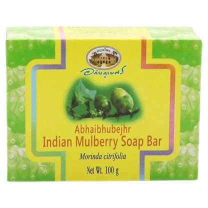 Abhaibhubejhr Noni Soap Bar 100g - Pack of 3 - Made in Thailand