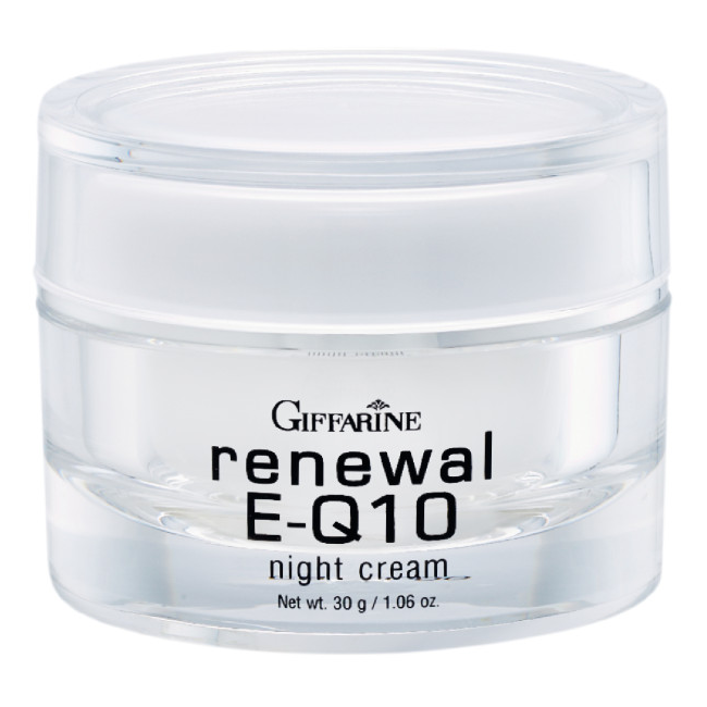 Giffarine Renewal E Q10 Night Cream 30g - Anti-Aging Facial Moisturizer