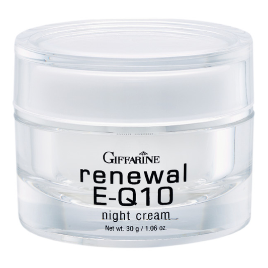 Giffarine Renewal E Q10 Night Cream 30g - Anti-Aging Facial Moisturizer