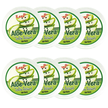 iLene Aloe Vera Natural Lip Balm – Nourishing Moisturizer 10g (Pack of 8)