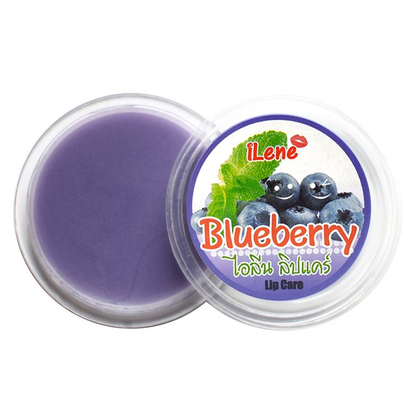 iLene Blueberry Natural Lip Balm Moisturizer - 10g (Pack of 8)