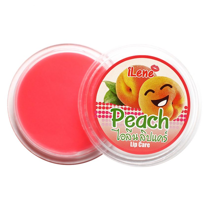 iLene Peach Natural Lip Balm & Moisturizer - 10g (Pack of 8)