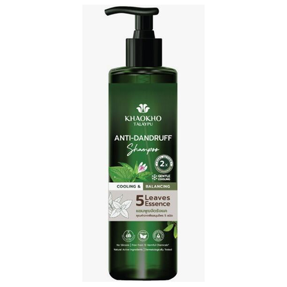 Khaokho Talaypu 5 Leaves Essence Anti-Dandruff Shampoo 240ml - Natural Relief for Flakes and Itching