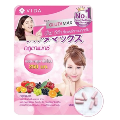 Vida GlutaMax L-Glutathione 250mg - Skin Whitening & Anti-Aging Supplement