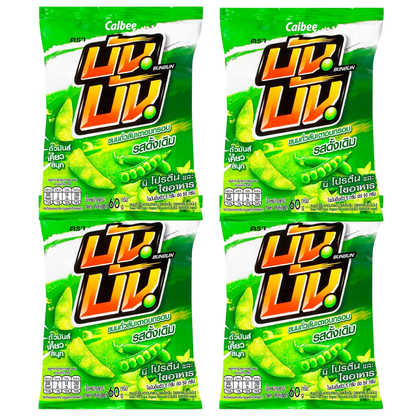 Bun Bun Original Flavor Snack - 60g Pack of 4, Crispy & Nutritious