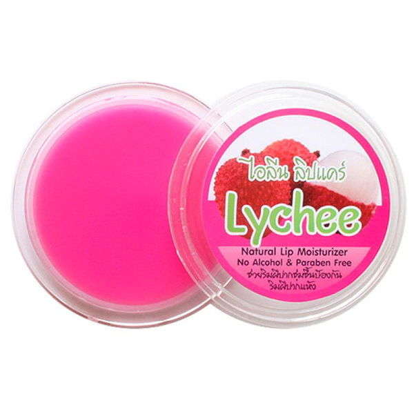 iLene Lychee Natural Lip Balm - Moisturizing 10g (Pack of 8)